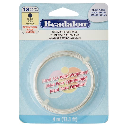 Beadalon® German Style Wire, Round, 18 Gauge